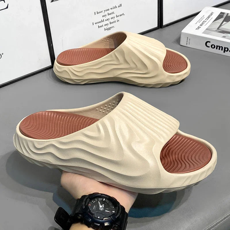 Slippers for Men, Summer New Style, Non-Slip, Thickened, Soft Soles, Wear-Resistant, Deodorant, Versatile