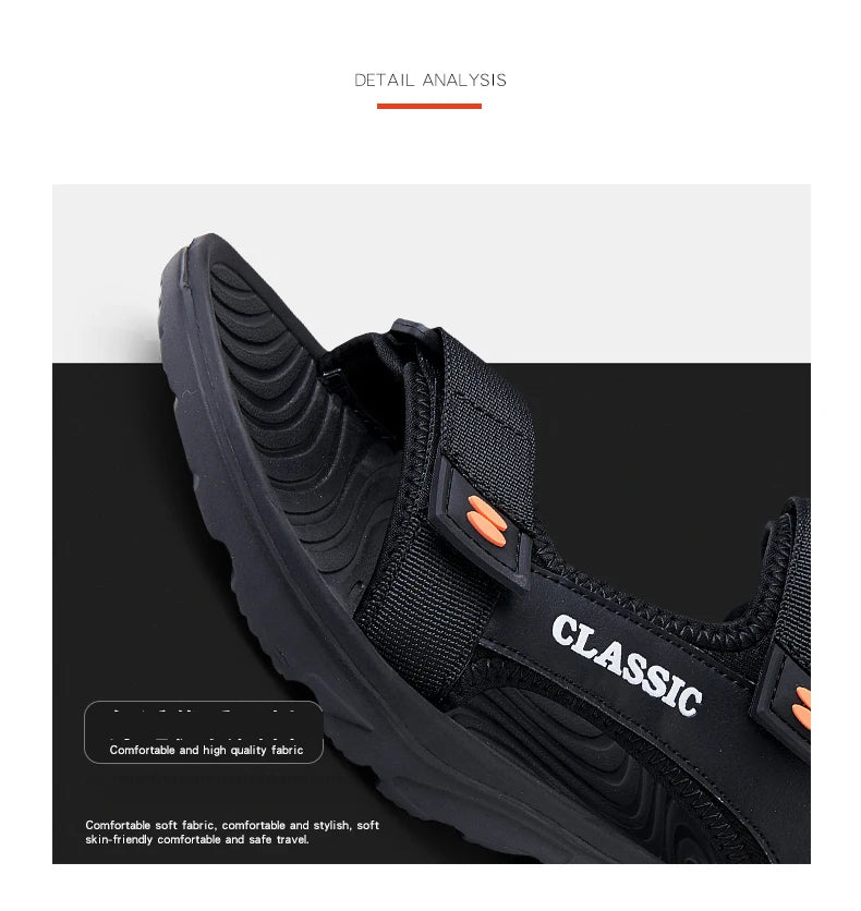 Men Sandals Summer Leisure Beach Holiday Sandals Men Shoes 2023 New Outdoor Sneakers Male Retro Comfortable Casual Sandals Men