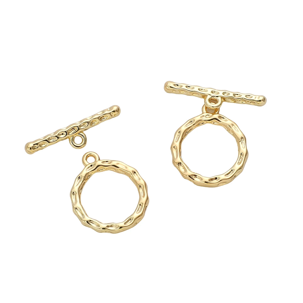 A Set Of 14K Gold-plated Brass Personalized Metal Clasps For Bracelet Necklace Making Jewelry Clasps DIY Founding
