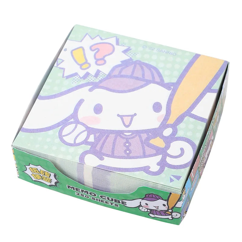 250 Pieces of Sanrio Creative Cute Kuromi Cinnamon Dog Family Sticky Notes Ins Girls Cartoon High-value Hand Note Stickers