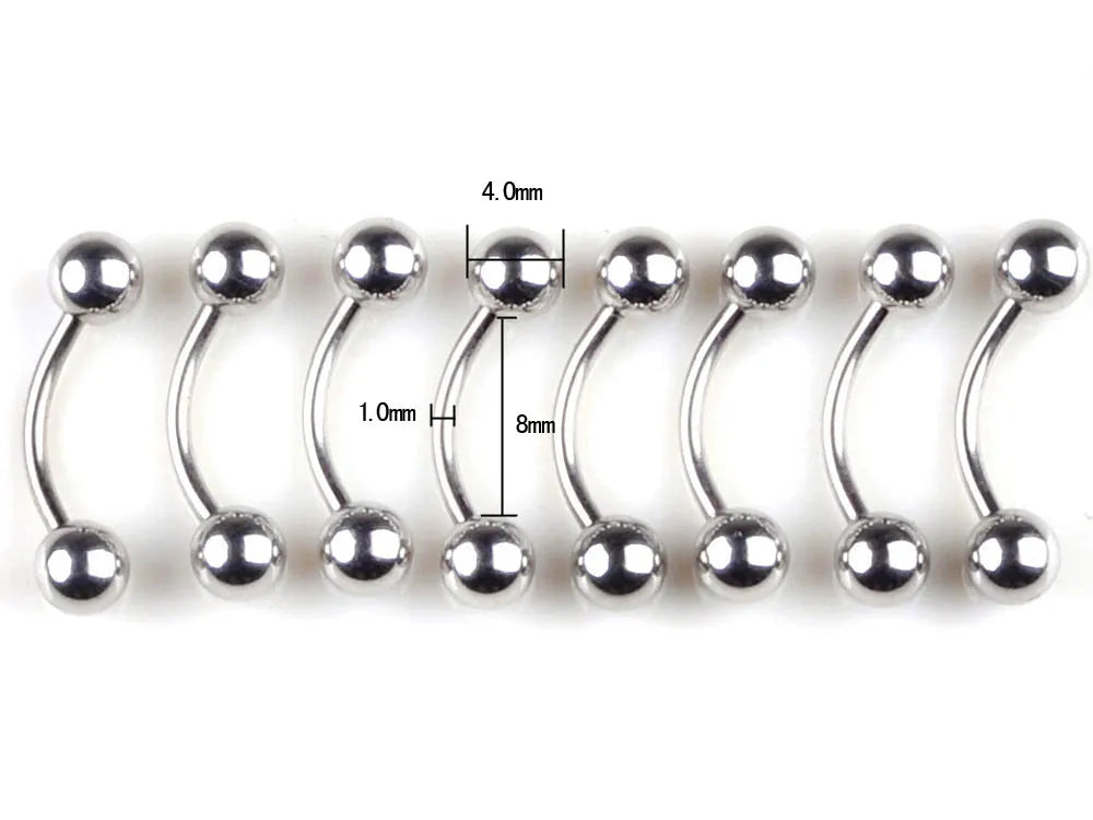 10 pcs/lot Piercing Navel Surgical Steel Single Crystal Rhinestone Belly Button Rings Navel Piercing Ombligo 5/8mm Ball Nombril