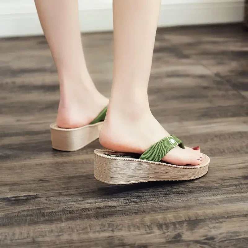 Woman Slippers Height Shoes For Women Thick Slides Platform Sandals Elegant And Fashionable Stylish Novelties But Cheap 39