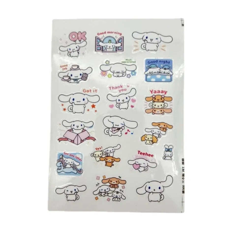 Miniso kawaii kuromi sticker small pattern creative cute cartoon decoration water cup sticker planner account kuromi sticker