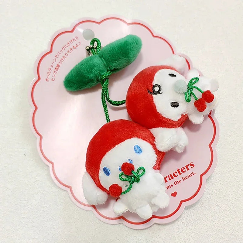 チェリーサンリオカワイリクロミマイスイートピアノハローキティぬいぐるみキーチェーンブローチパチャッコバックパックペンダントデコレーション女の子ギフト