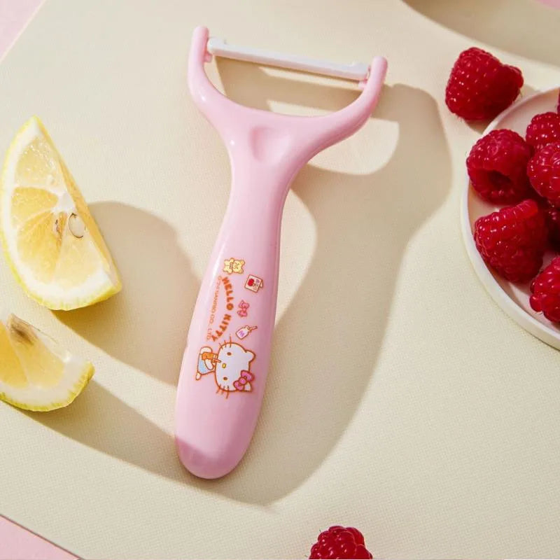 2025 Miniso Peeler Cartoon Cute Melody Kuromi Household Vegetable and Fruit Peeler Ins Korean Kitchen and Daily Necessities