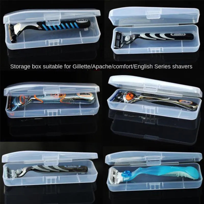 Stylish and Durable Shaving Storage Box for Men's Razors, Easy to Carry and Keep Clean and Keeps Your Shaver Well-Organized