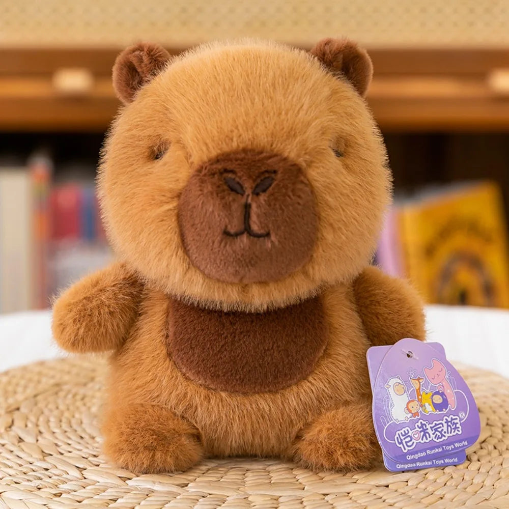 Kawaii 16cm Plush Companion Doll Plush Capybara Stuffed Animal Pillow Elephant Bear Animal Plush Toy Sleeping Gift