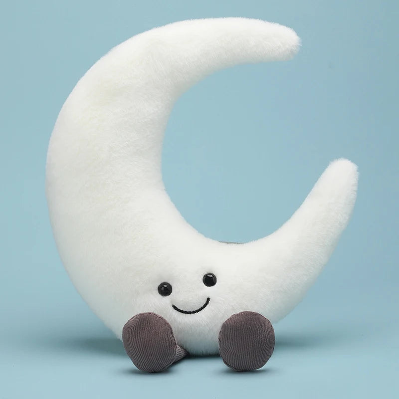 漫画の人気商品フルーツぬいぐるみ枕 リンゴ 洋ナシ 桃 チェリー 天気 太陽 月 星 ぬいぐるみ おもちゃ ホームデコレーション 子供へのギフト
