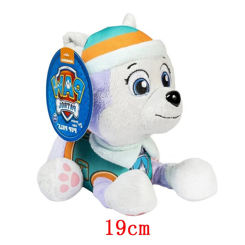 Paw Patrol Plush Toy Action Figure Ryder Marshal Zuma Everest Cartoon Model Two postures Plush Toy Children's Birthday Party Gif