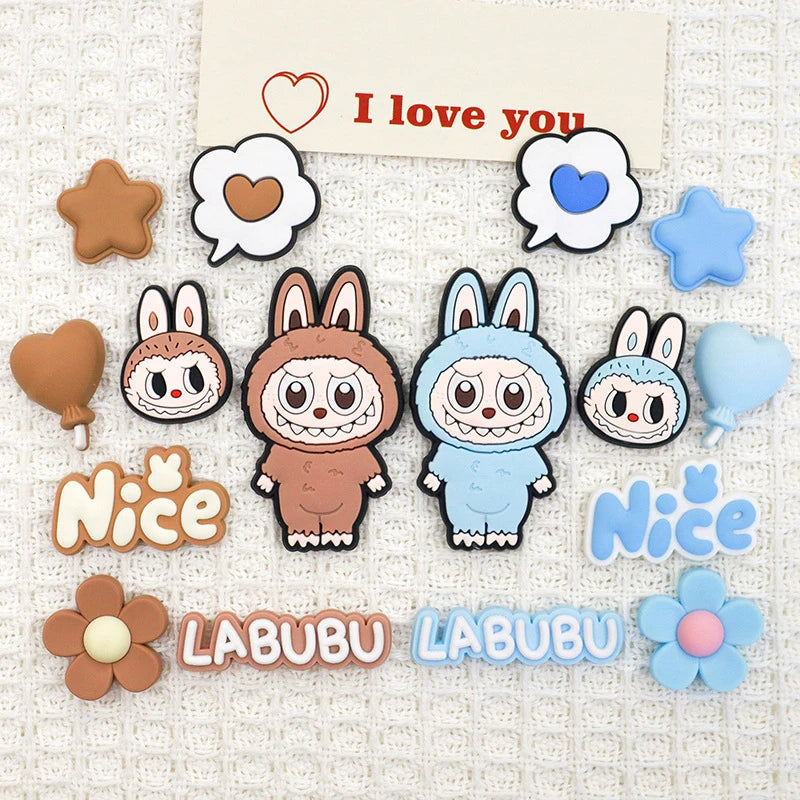 New Cartoon Ugly Monster Jibbitz Shoes Charms PVC Shoe Accessories For Clogs Sandals Decoration Waterproof For Party Gifts