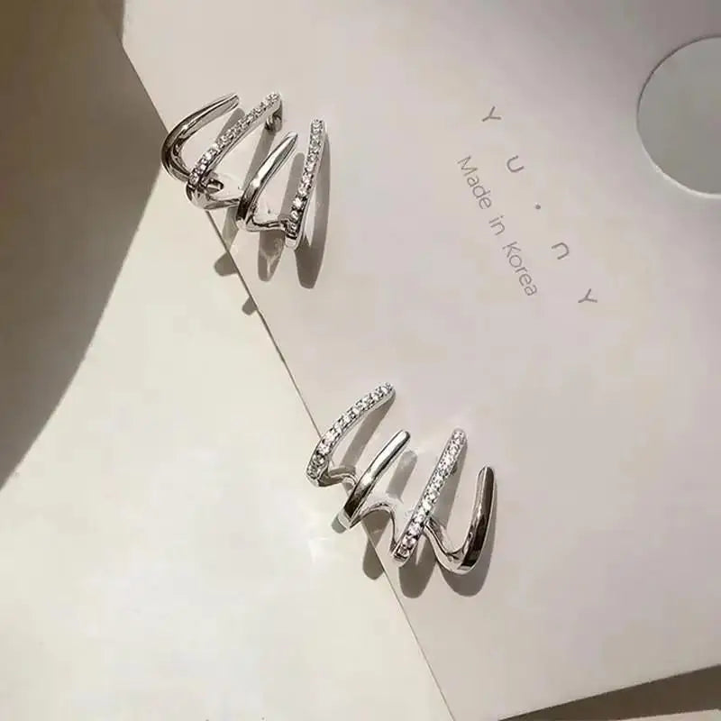 925 Silver Needle Korean Fashion Bowknot Tulip Earrings For Women Jewelry 2025 Trending New Women's White Flower Earrings Brinco