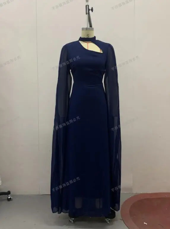 Party Dresses Women Long Dress Round Collar Solid Color Lace Up Tight Waist A Line 2025 Female Vestidos Temperament Maxi Gown