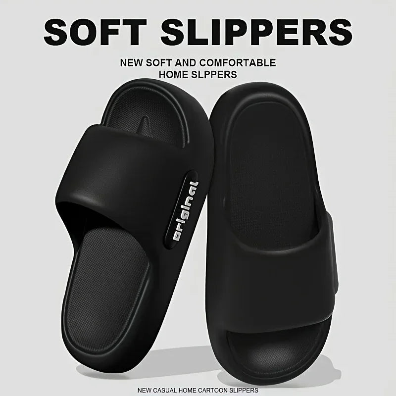 Women's Soft Slippers Thick-Soled Anti-Slip Indoor Outdoor Home Bathroom Relaxing Comfortable Cushioned Sandals,slippers woman