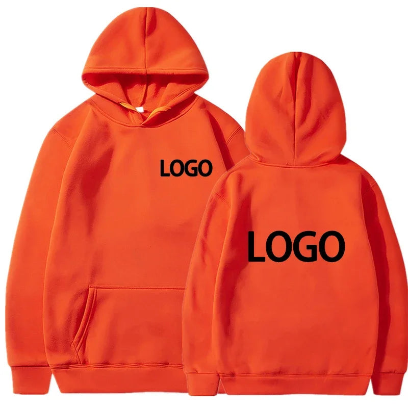 Customized Printing Men's and Women's Hoodies, Loose Casual Clothing, Fashionable Long Sleeved Hooded Pullover, 2025