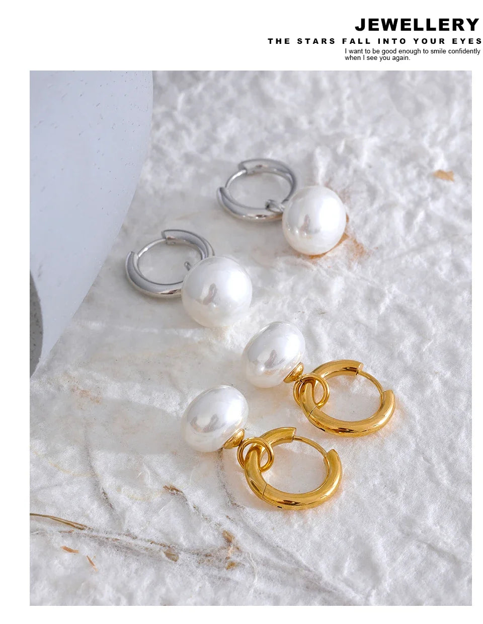 High Quality Imitation Pearl Pendant Alloy Gold Korean Earrings Ornaments Fashion Jewelry Women Gift