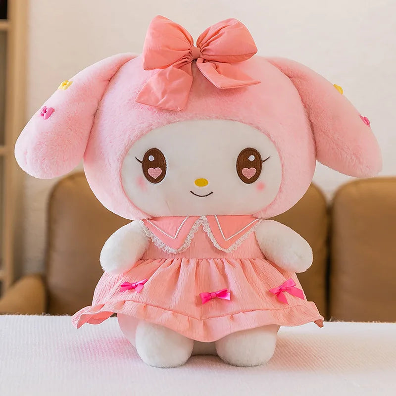 50/60/80cm Big Size Sanrio Kuromi My Melody Cartoon Anime Plush Stuffed Doll Cute Room Plushies Bolster Children's Holiday Gifts