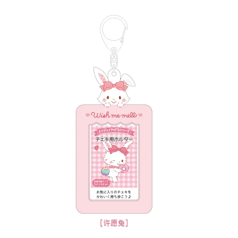 Sanrios Card Bag Cute Anime Figure Cinnamoroll Kuromi Id Bus Card Storage Case Holder Melody Pochacco Students Card Sleeve Gift