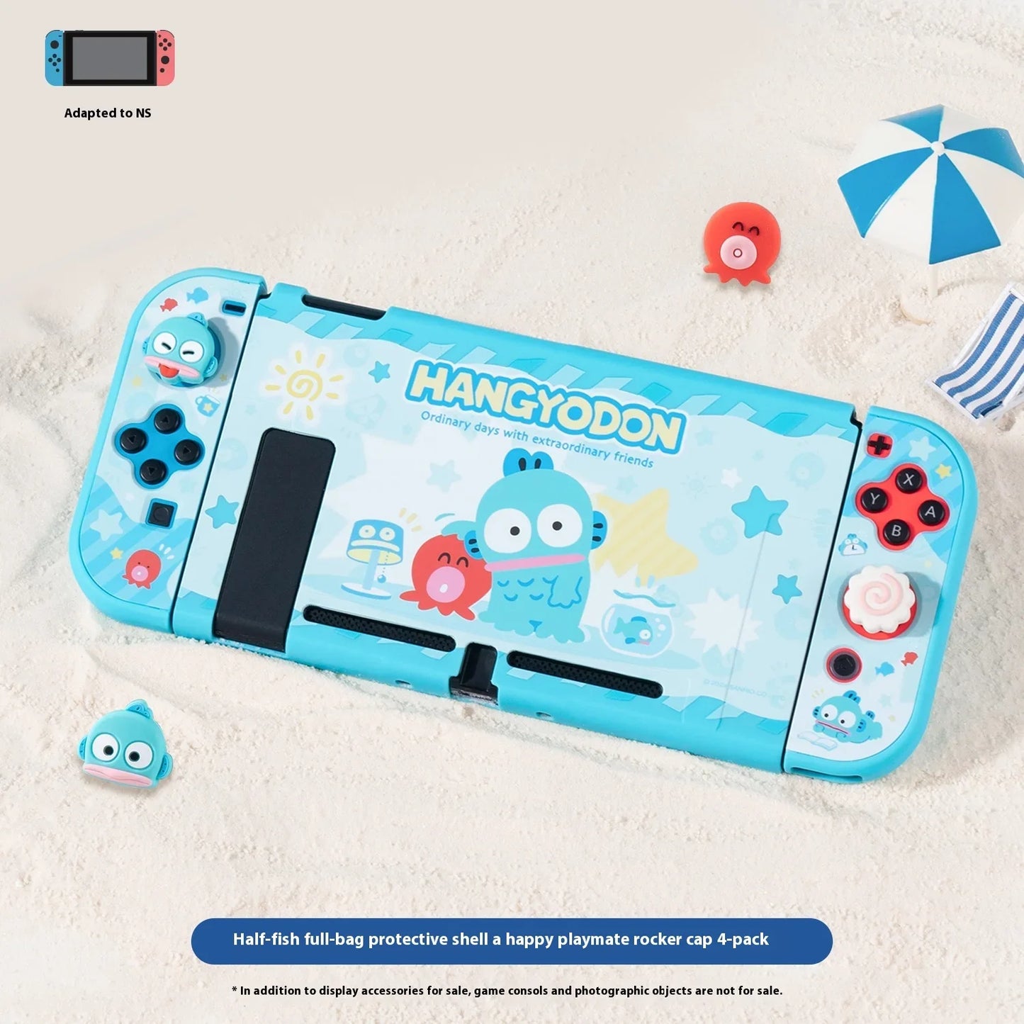 Sanrio Figure Hello Kitty Switch Ns/Oled Protective Case Hard Shell Protective Cover Plug Base Cute Peripheries Game Accessories