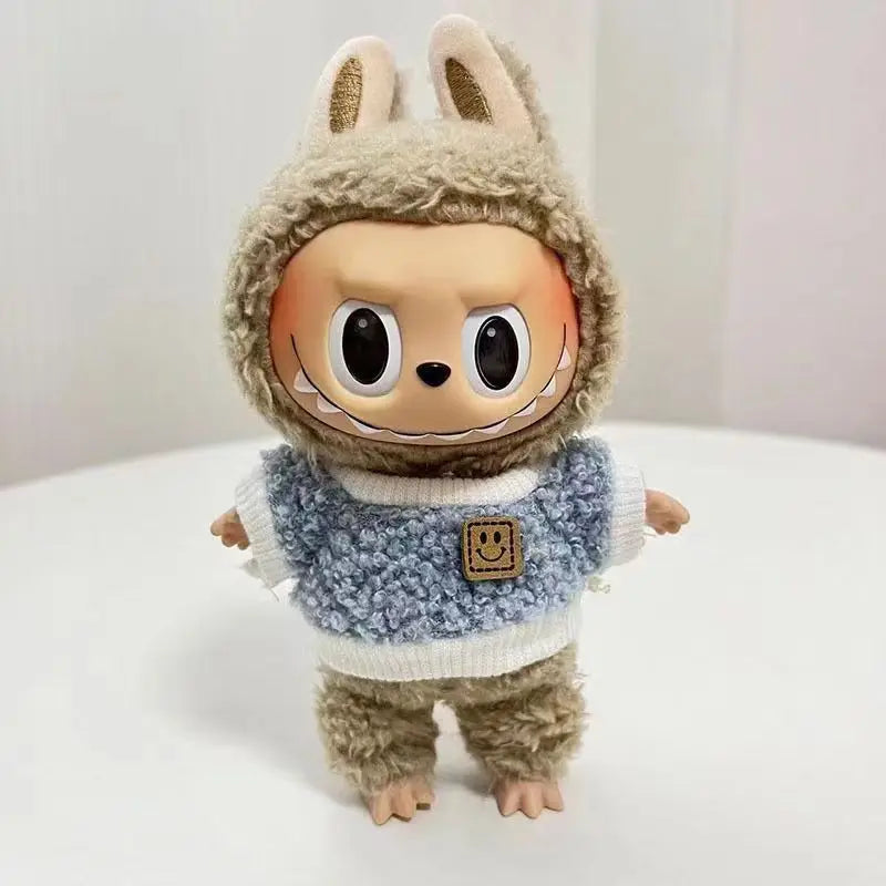 Labubu Macarons Pendant Clothes Popular Labubu Vinyl Toy Blind Boxes Pop Mart Dolls Clothing Labubu Holiday Children'S Gift