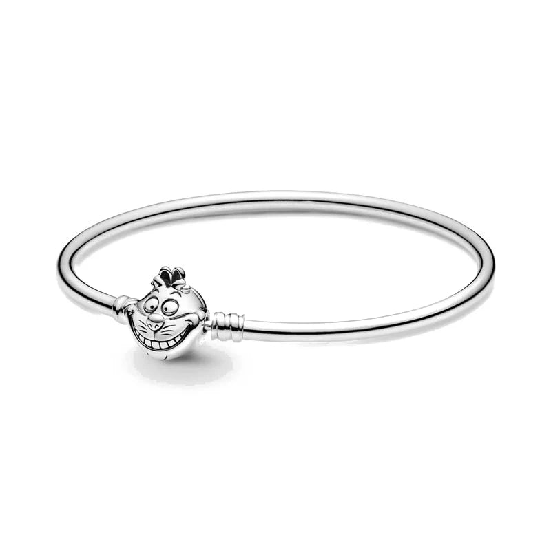 2024 Minnie Mickey Spider Original 925 Silver Plated Bracelets Love Heart Clasp Bead Charm Bracelet For Women DIY Jewelry Gifts