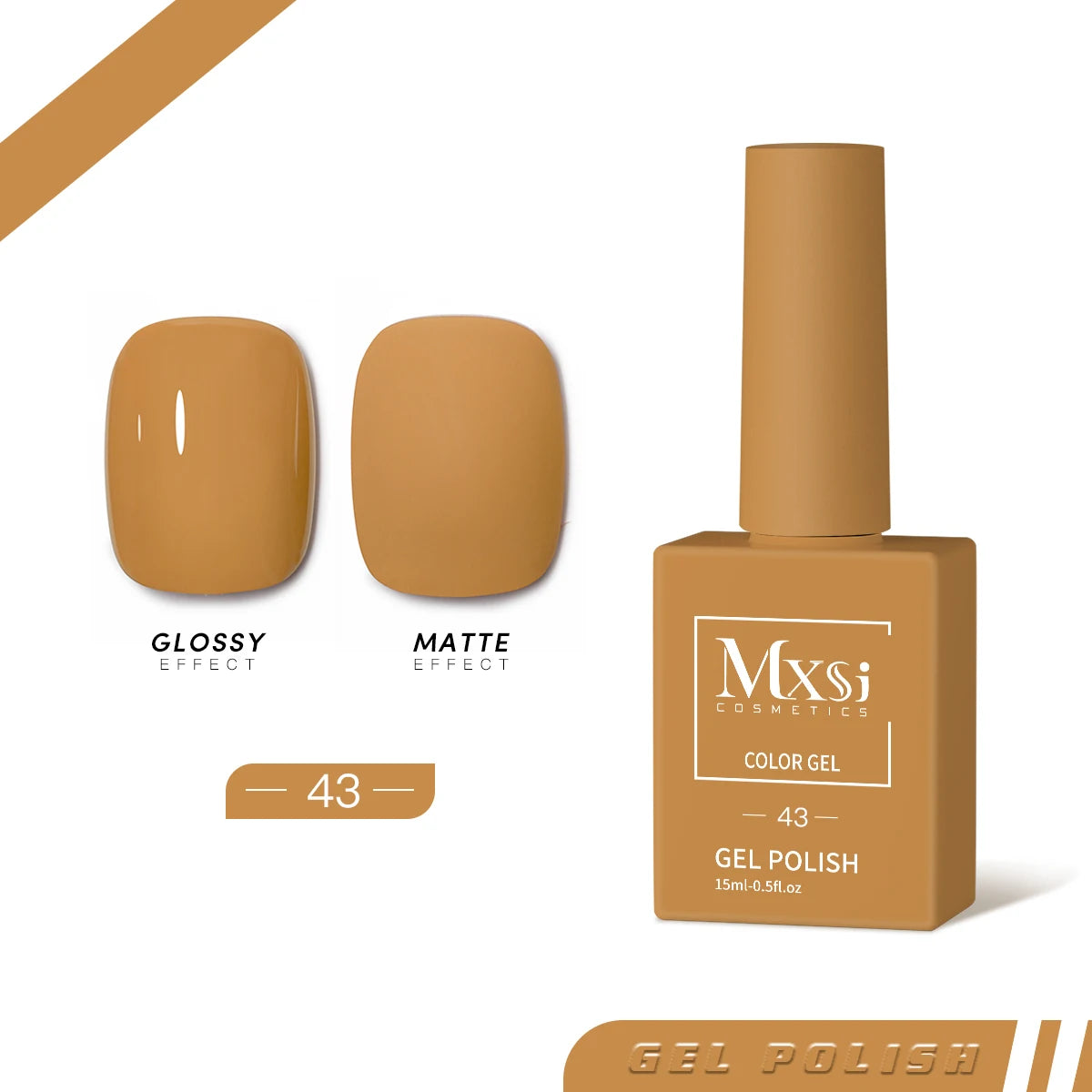 Mxsi 15ml ジェルネイルポリッシュ ネオンブラウン ロイヤルブルー レッドグリーン パスタルヌード ネイルアートワニス ジェルラッカー トップコート UVジェルネイル 未セット
