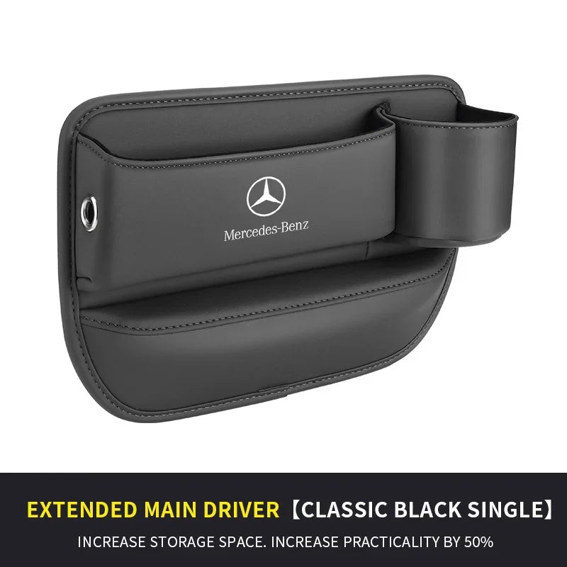 For Mercedes-Benz A B C E S V R-Class A45 C43 CLA GLA GLB GLC SLK SL Car Seat Gap Multifunction Storage Box Seat Gap Cup Holder