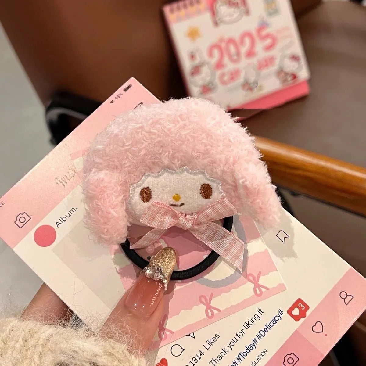 Anime Cartoon My Sweet Piano Hairpin Kawaii Melody Soft Hair Clip Pink Series Headwear Girls Hair Accessories Toy Gift