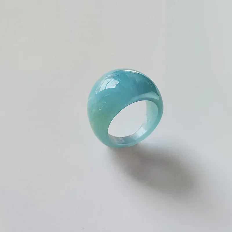 Exaggerated Creative Rings Acrylic Resin Rings for Woman Girls y2k Fashion Jewelry Accessories Party Dress Jewelry mens rings