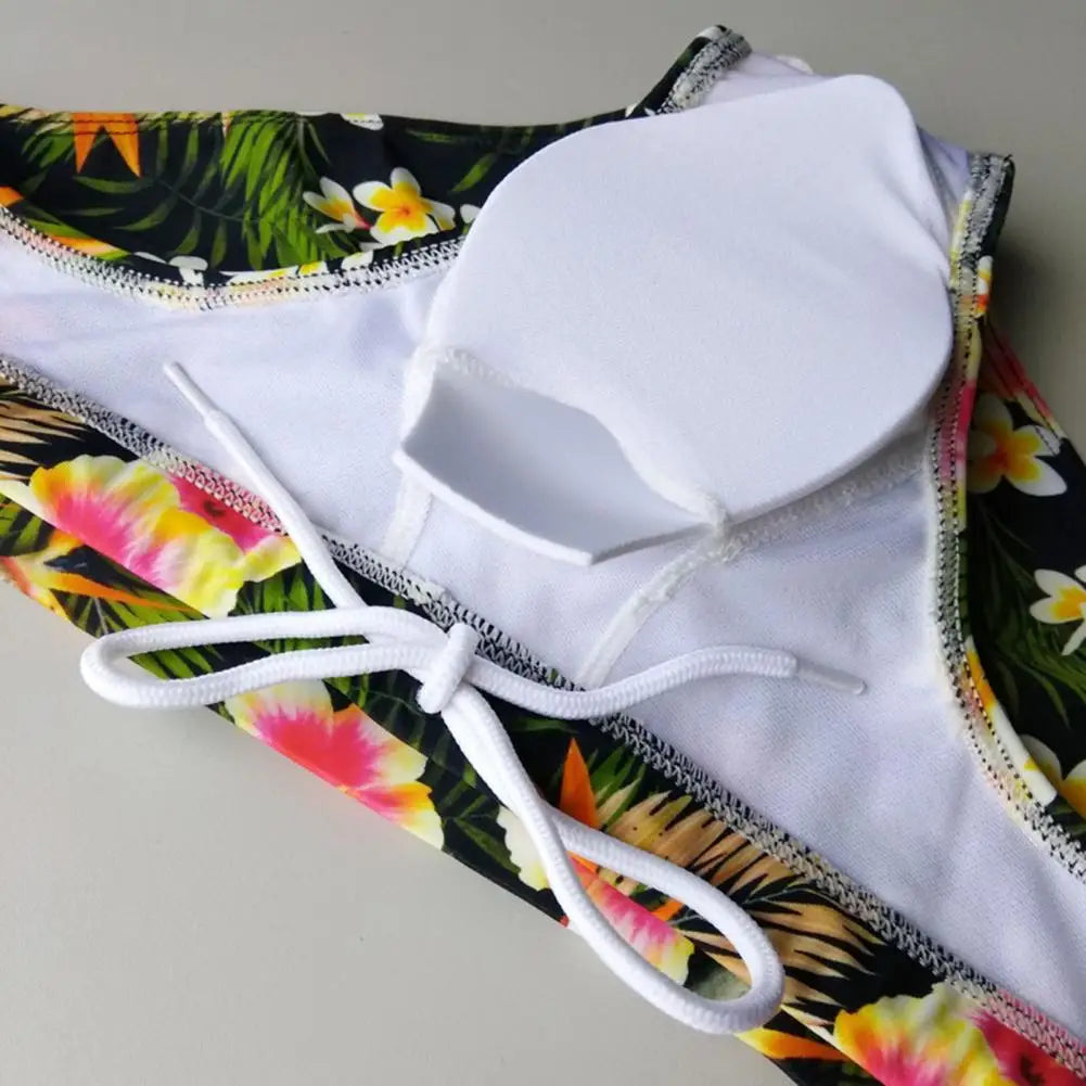 Sexy Floral Print Swimwear Men Beach Shorts Board Surfing Shorts Swimming Trunks Push Up Pad Men Swimsuits Sunga Bathing Suits