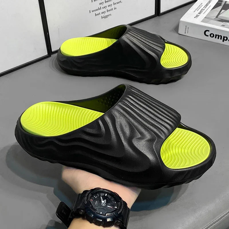 Slippers for Men, Summer New Style, Non-Slip, Thickened, Soft Soles, Wear-Resistant, Deodorant, Versatile