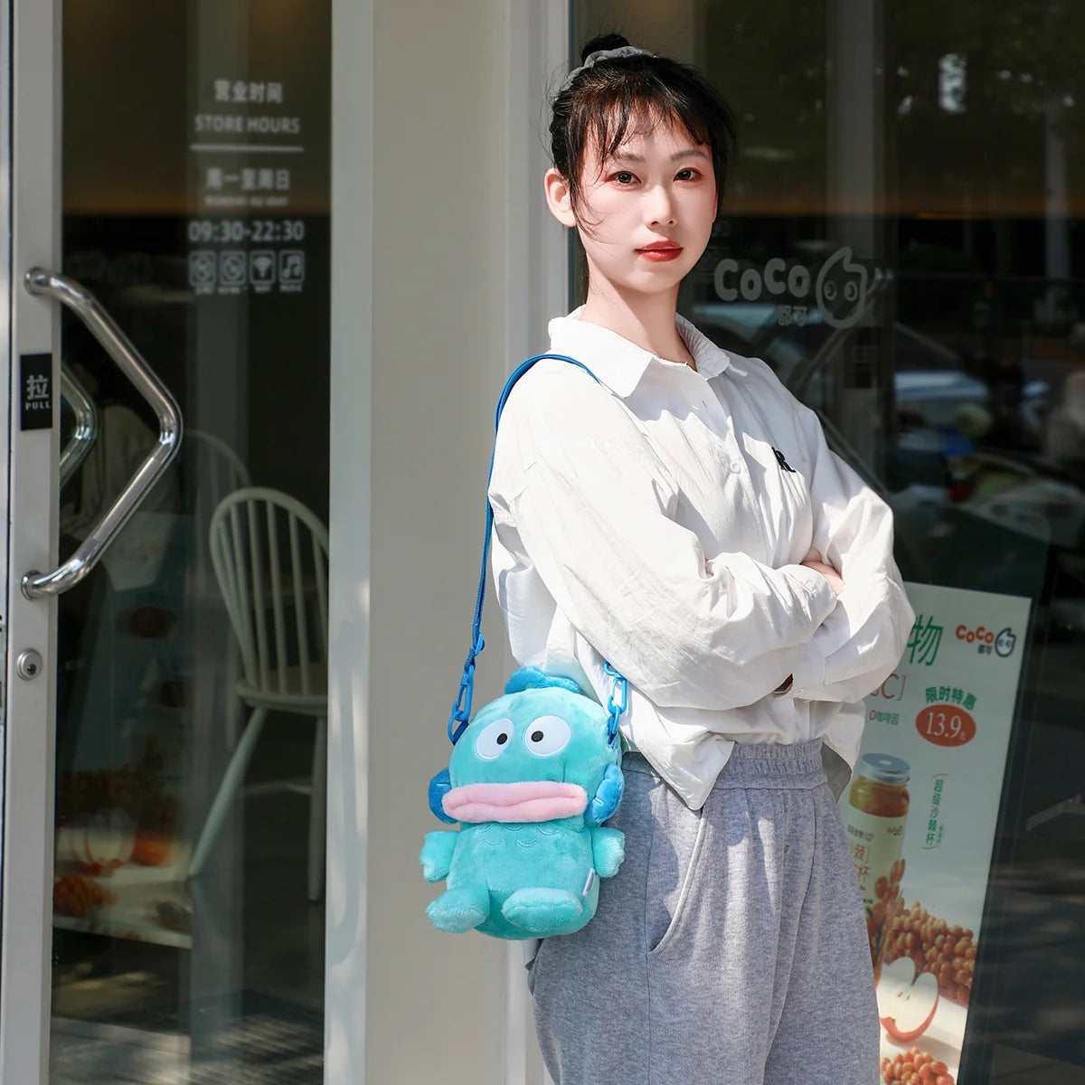 Cute Sanrio Shoulder Bag My Melody Kuromi Cinnamoroll Plush Bag Messenger Bag Girl Women Hello Kitty Travel Bag Anime Bag Gift