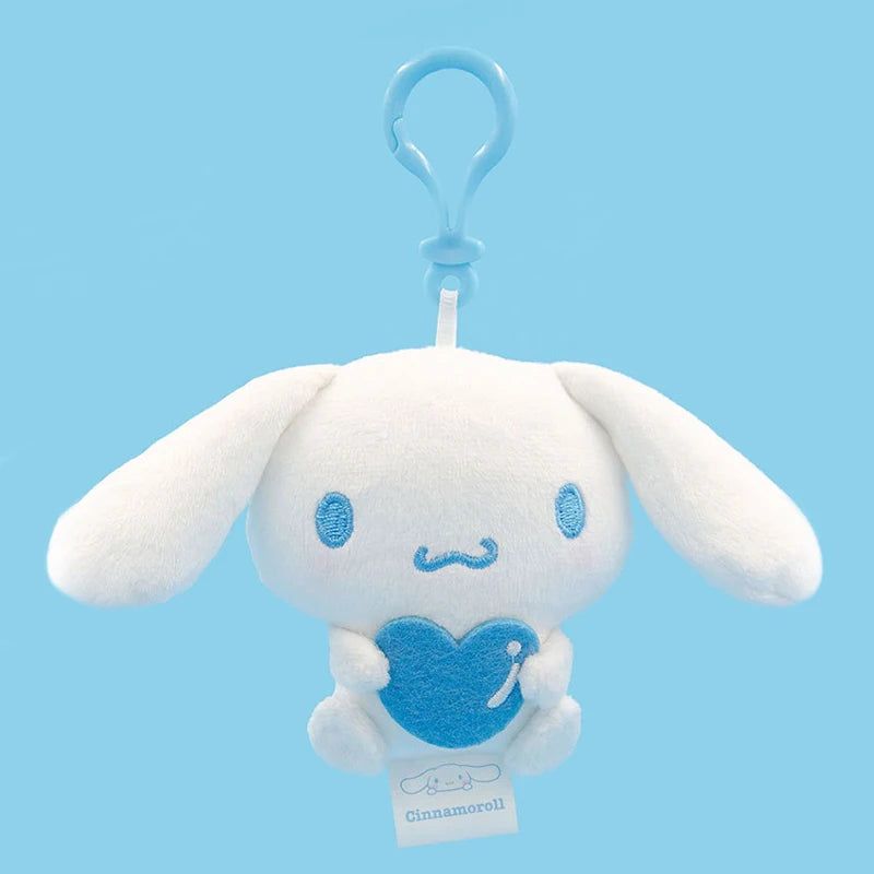 Sanrio Hello Kitty Plush Small Charms My Melody Plushies Kuromi Bag Charm Cinnamoroll Pendant Pompom Purin Doll Pachacco Kid Toy