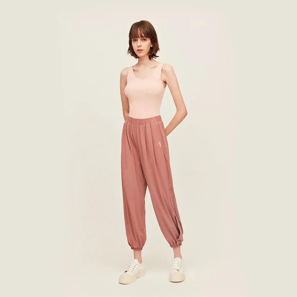 OhSunny レディース ワイドレッグパンツ 日焼け防止 UVカット UPF50+ オーバーサイズ カジュアル トラウザーズ ストリートウェア ルーズストレート フルパンツ 新作