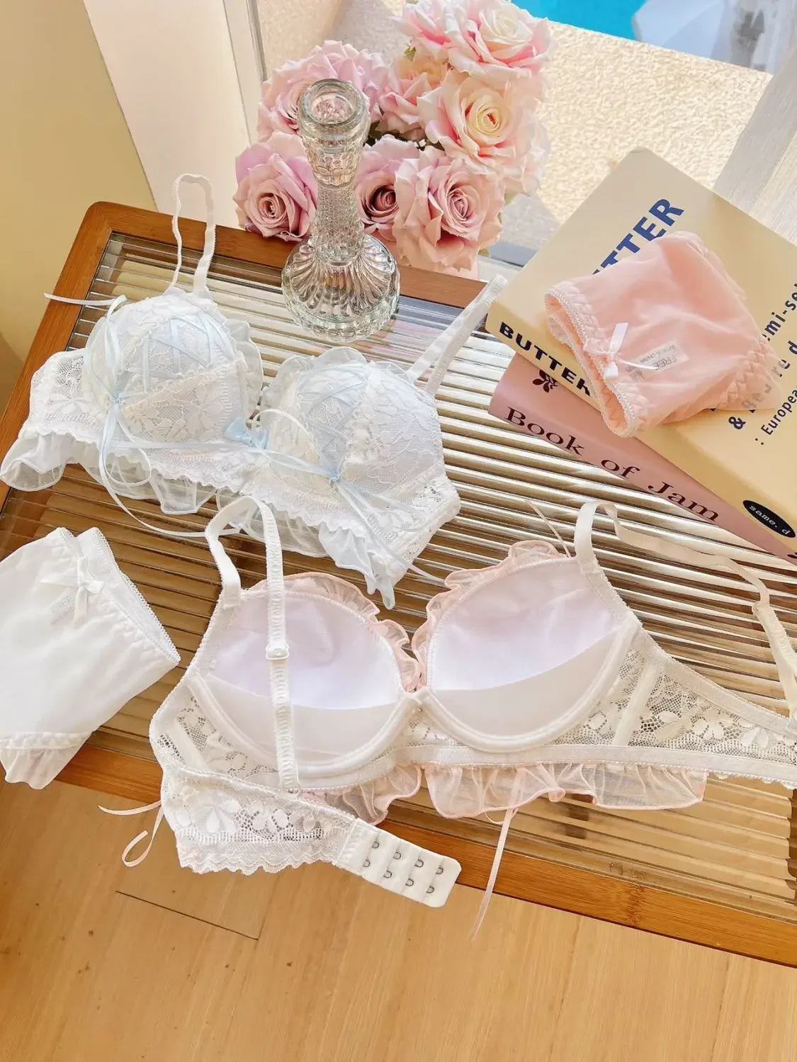 Japanese Style Lolita Princess Wind Lace Lace Lingerie Design for Girls Push-up Bra Women Underwear Push Up Bra