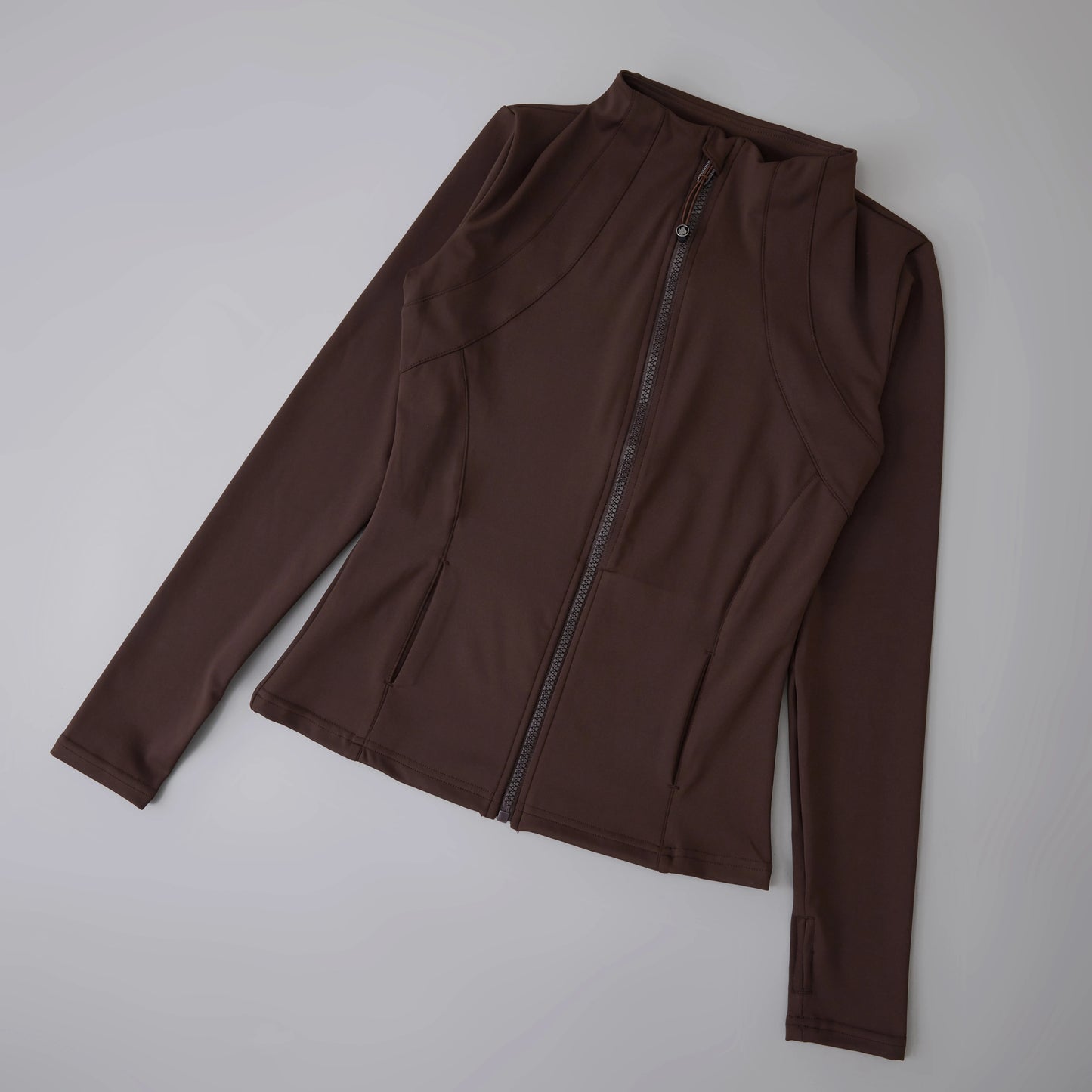 New yoga wear ladies coat round high elastic loose exercise yoga fitness long sleeve stand-up collar yoga tops