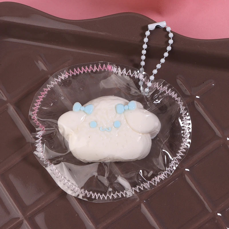Sanrio HelloKitty Squeeze Toy Pendant Antistress Ruduce Stress Pinching Kuromi Mymelody Soft Relief Relax Toys Cartoon Ornament