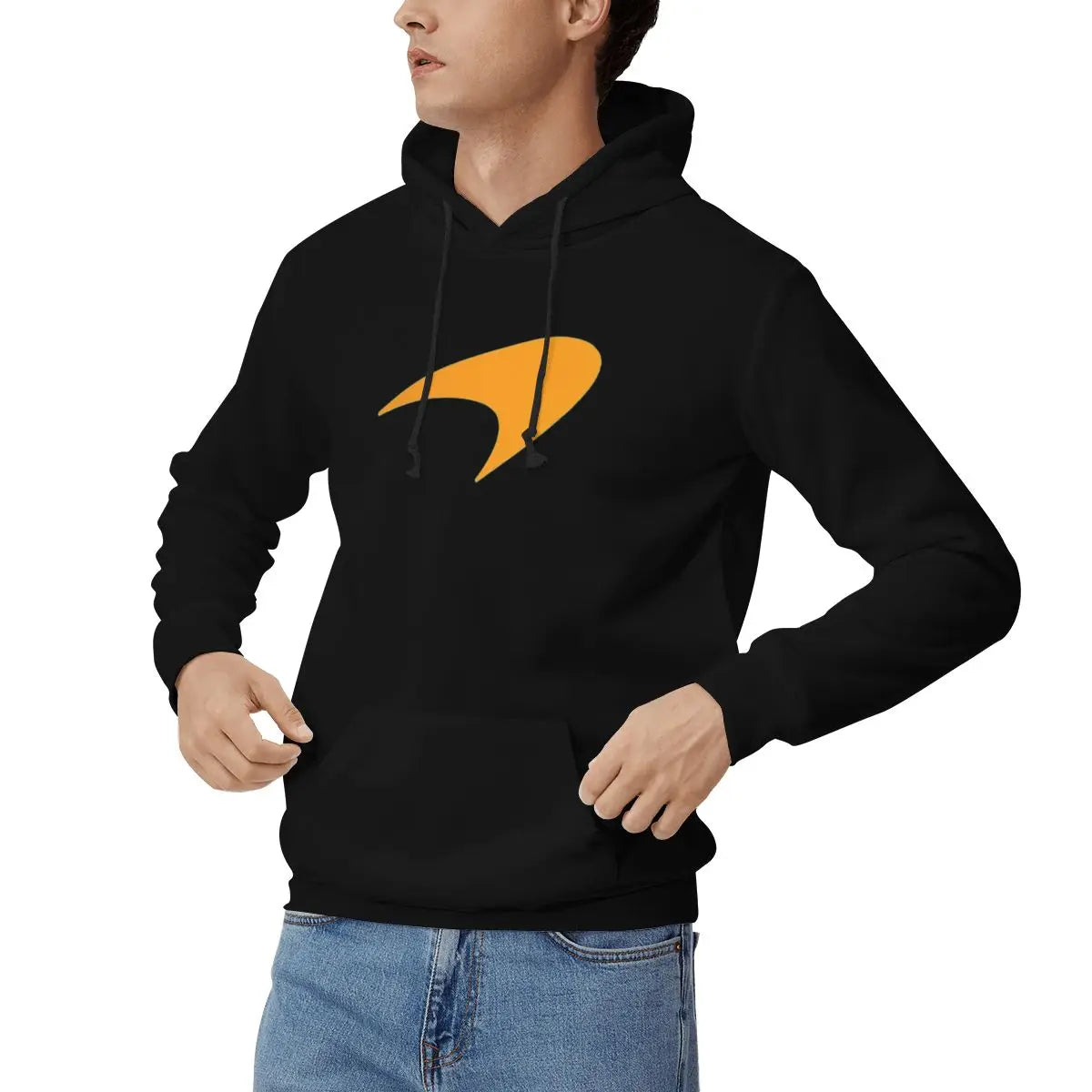 M-McLarens Papaya Logo Hoodies Men Women Casual Pullover Sweatshirts Fashion Long Sleeve Hooded Autumn Winter