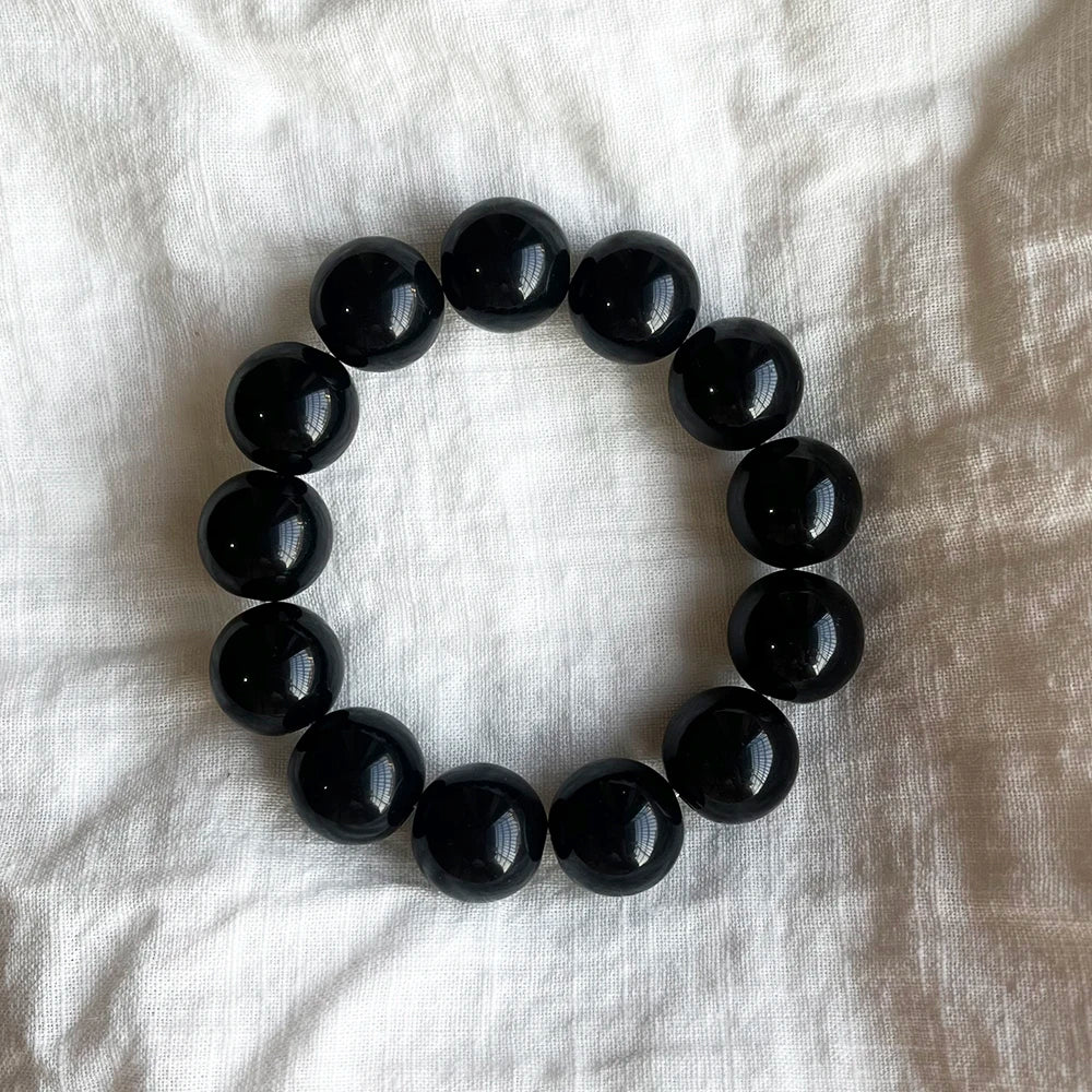 Cute Sweet Colorful Acrylic Big Bead Chunky Bracelet Fluorescent Hand Beaded Simple Bangles Summer Spring Jewelry Accessories