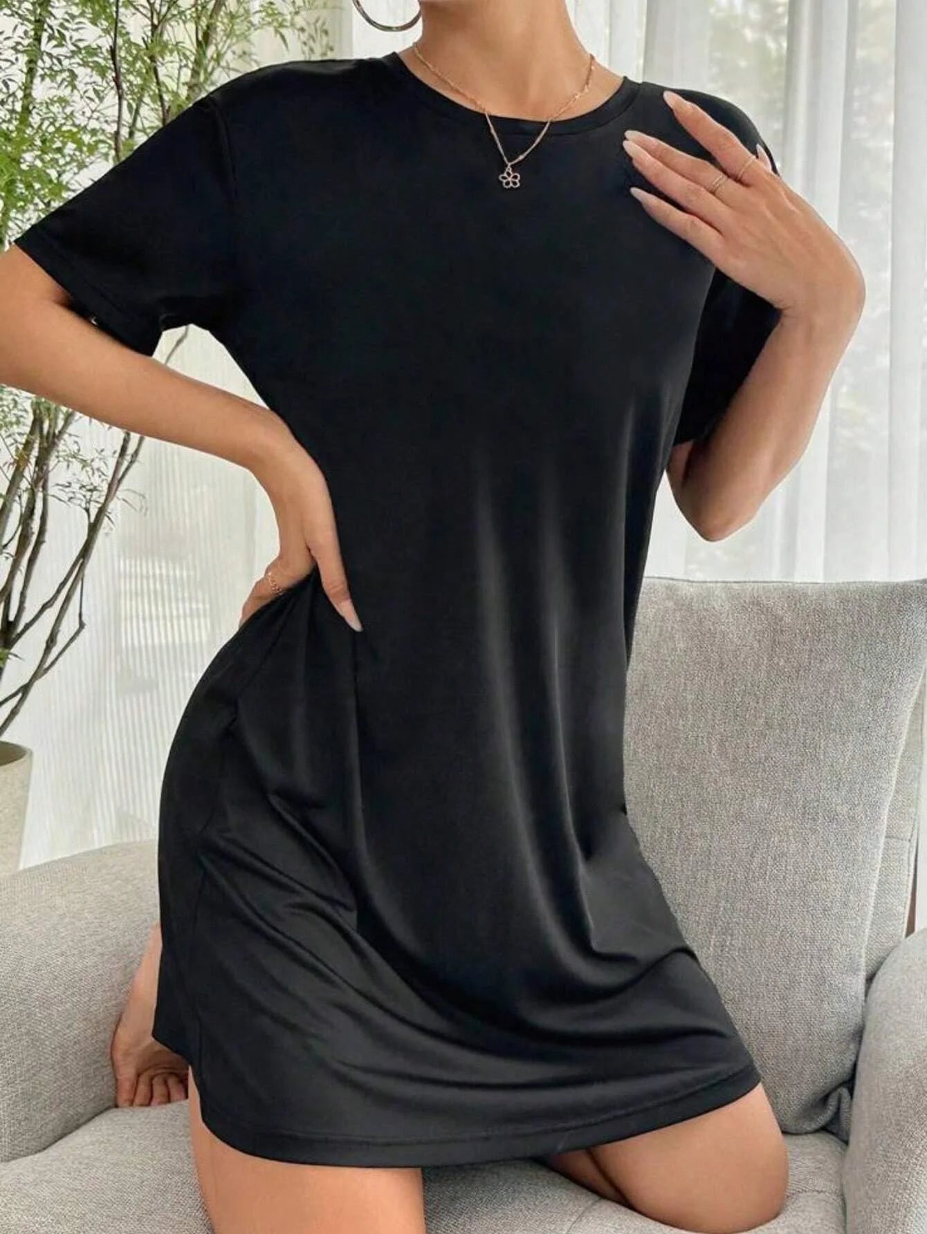 Summer Dresses 23 printed slim-fit A-line shirt dress Casual women's dresses half-length Short Evening dresses women clothes