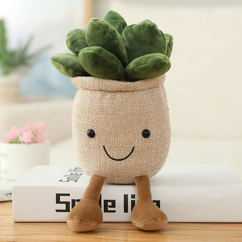 25cm シミュレーション 漫画 プラントポットシリーズ ぬいぐるみ 多肉植物 チューリップ ユリ ぬいぐるみ おもちゃ ホームデコレーション リビングルーム 寝室 女の子へのギフト