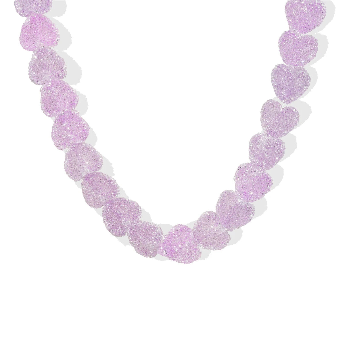 New colorful love candy resin necklace, cute love candy, niche design, collarbone chain women's gift necklace