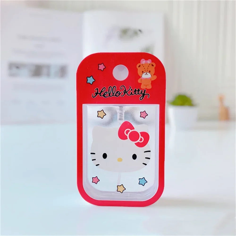 50ML Sanrio Filling Bottle Cartoon Hello Kitty Cinnamoroll Kuromi Alcohol Press Bottled Travel Portable Perfume Spray Bottle
