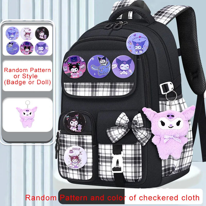 Cute My Melody Kuromi Cinnamoroll Boys Girls Kids Student Back To School Book Bags, Teenagers Mochila, Laptop Travel Backpack