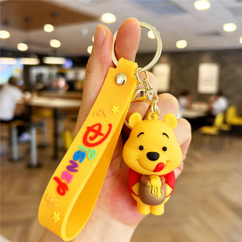 New Kawaii Anime Disney Keychain Toy Story Personalized Variety of Cartoon Doll Keyring Key Chain Car Pendant Kids Toys Gifts