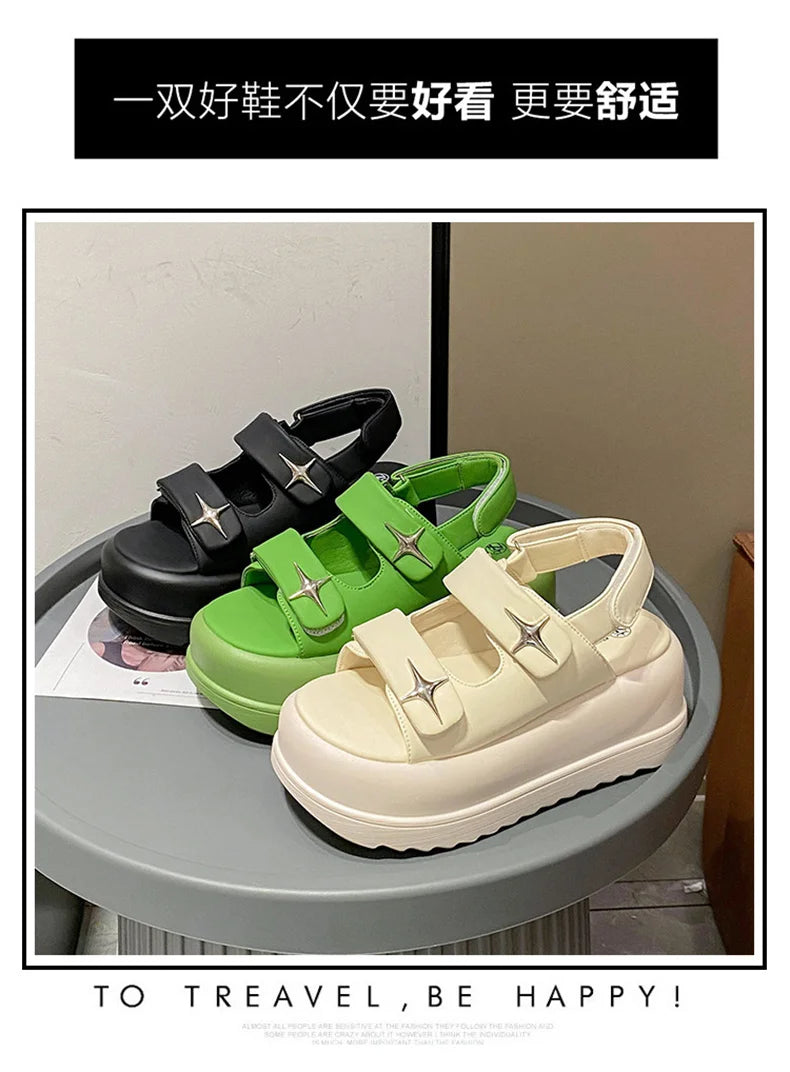Slippers for Women 2023 Summer New Fashion New Designer Platform Slippers Female Solid Color Fashion Casual Flip Flops Women