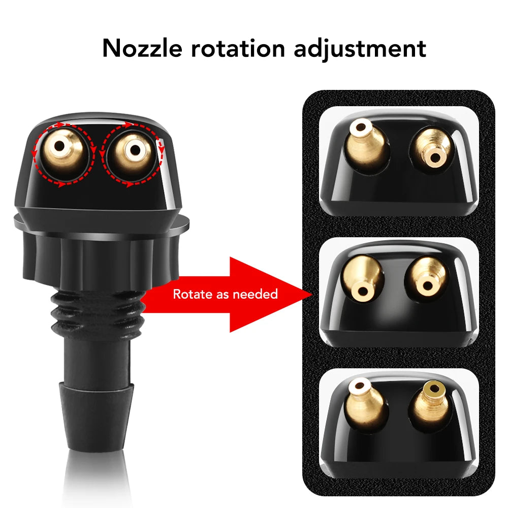2Pcs/Set Windscreen Window Wiper Washer Nozzle Jet for Ford Focus 2 3 MK 3 for Mondeo MK4 C-max Fiesta MK 5 2007 2008 2009 2010