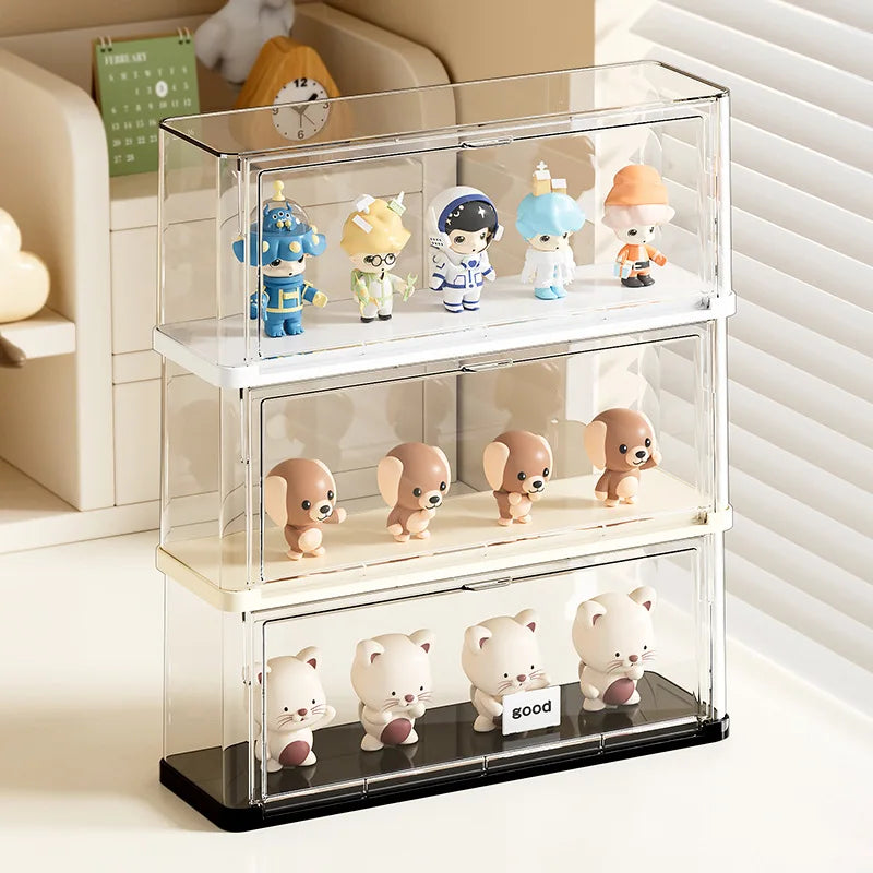 RAKKS Can Be Stacked Blind Box Storage Box Hand Box Dustproof Plastic Box Display Stand Doll Doll Display Box