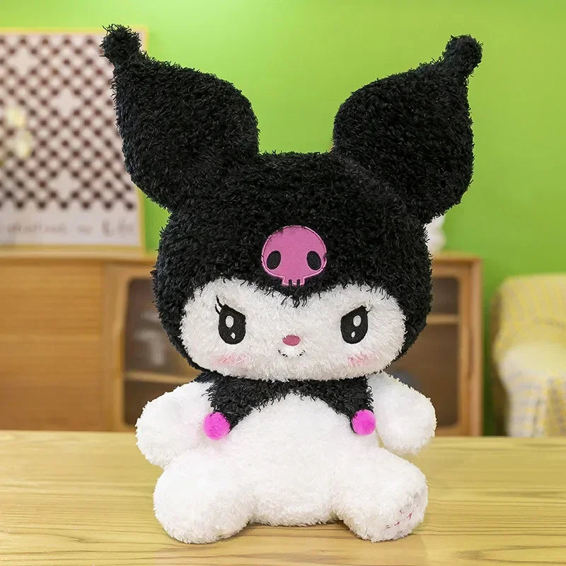 70cm Big Size Sanrio Kuromi Plush Toy Kawaii Stuffed Doll Anime Cartoon Home Decor Plush Cute Pillow Toy Kids Birthday Xmas Gift