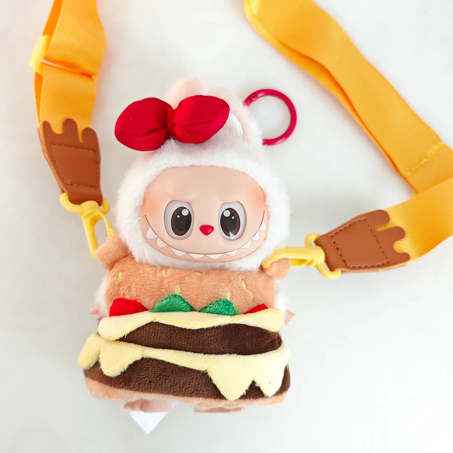 Doll Clothes for Labubu Clothes Hamburger Series 17CM Mini Plush Idol Doll Accessories Fans Gift