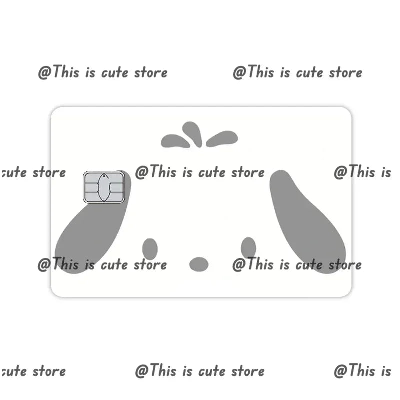 Sanrios Hello Kittys Kuromi Credit Card Skin Stickers for Bank Card Bus Anime Rilakkuma Metro Card Sticker Waterproof Girls Gift